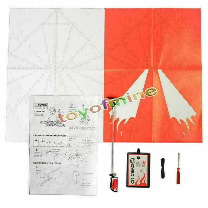 Electric Paper Plane Airplane Kit Fun Educational Toys Perfect Present For Kids