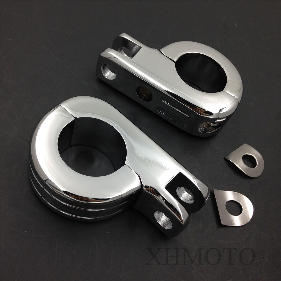 1 1/4" Engine Guard Footpeg P Clamps for Yamaha XV250 Roadstar XV1700 XV1600