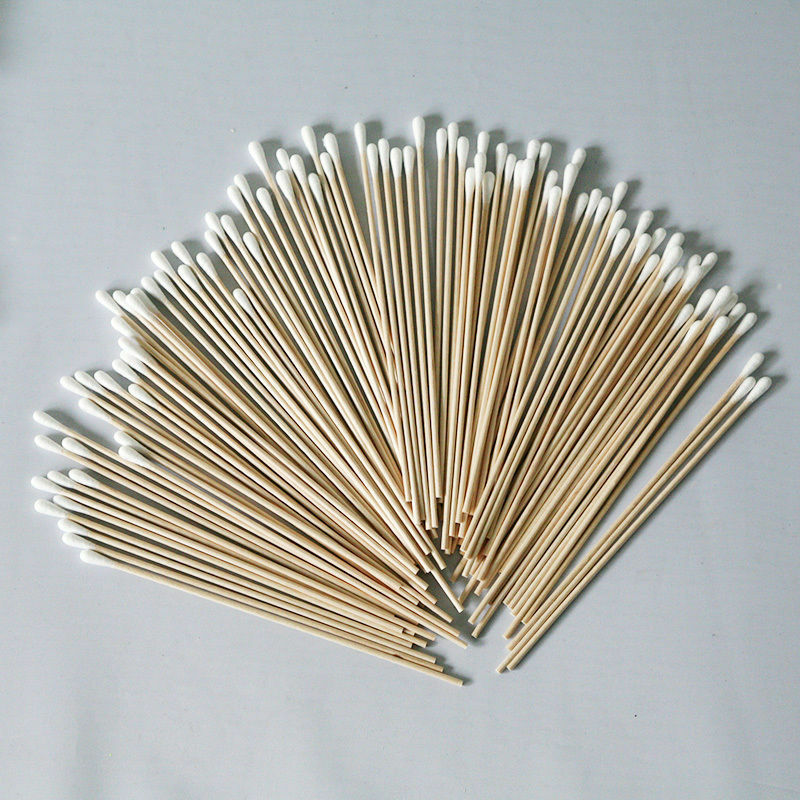 Cotton Swabs Swab Applicator 100 Pieces 6" Extra Long Wood Handle Sturdy