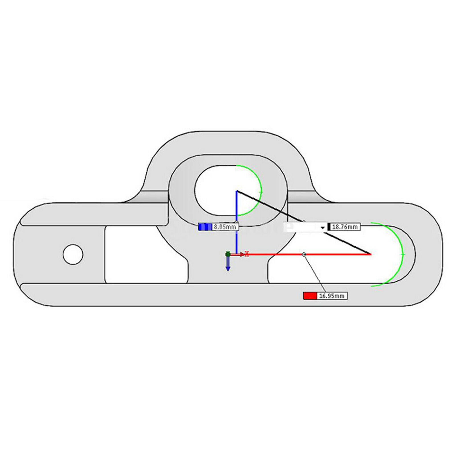 Bicycle Brake Pads C Shaped Extension Seat Set Replacement for Bicycle Parts
