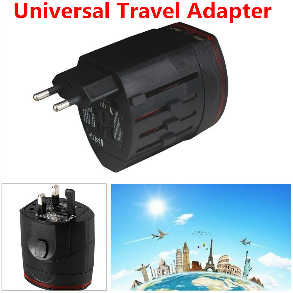 Worldwide Travel Multifunction Power Plug Adapter Conversion Socket USB Charger