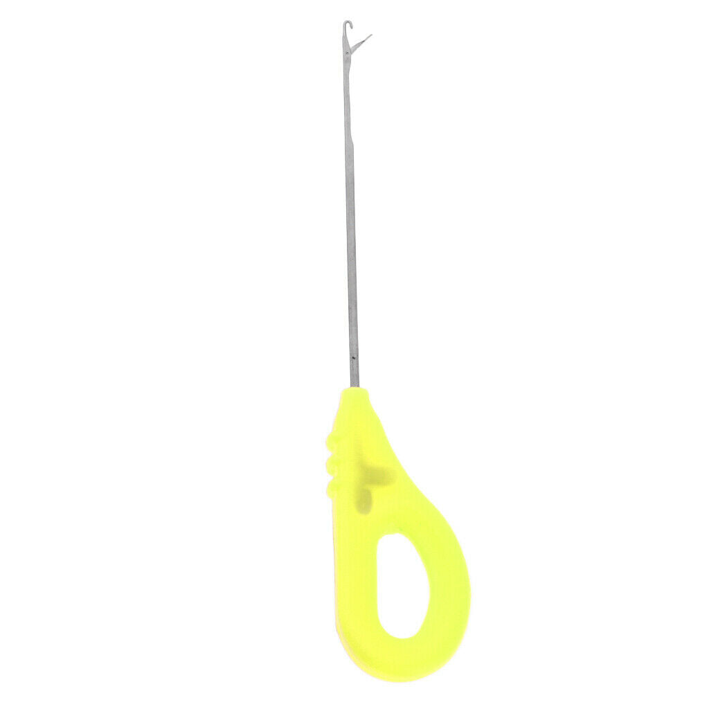Portable Carp Fishing Splicing Needle Baiting Hook Drill Rig Tools Yellow