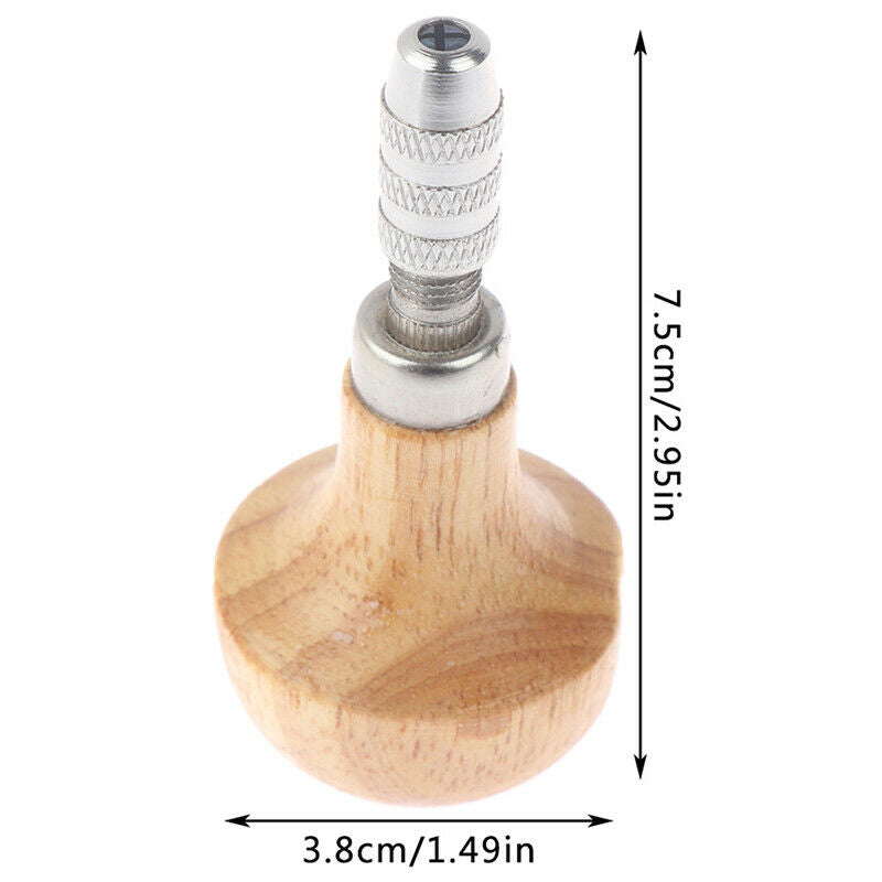 Jewelers Pin Vise Vice Wooden Handle Twisting Wire Wrapping Drill K.l8
