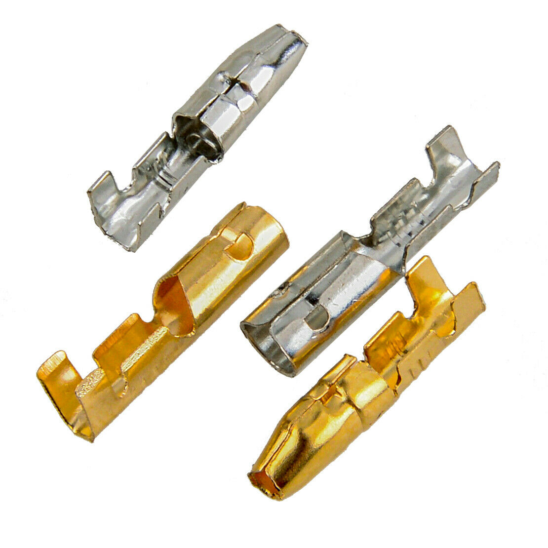 400pcs 3.9mm Motorcycle Brass Bullet Connectors Male & Female Wire Terminals