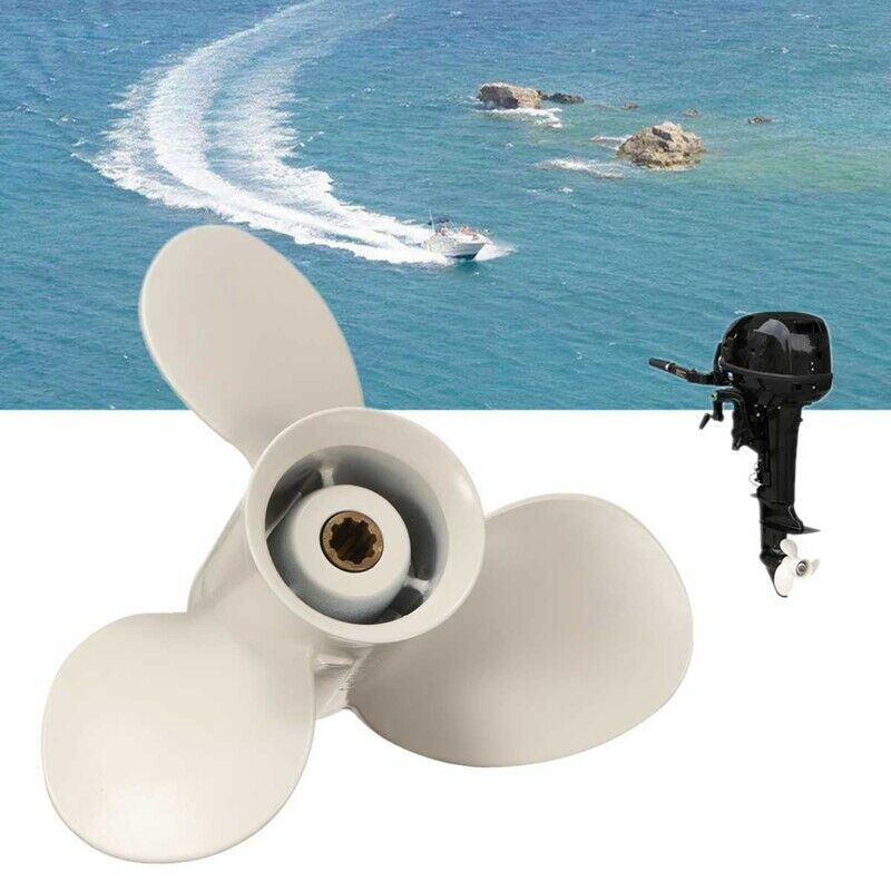 for Yamaha 9.9-15HP 63V-45945-10-EL 9-1/4 x 9 Aluminum Alloy Marine Outboard PW7