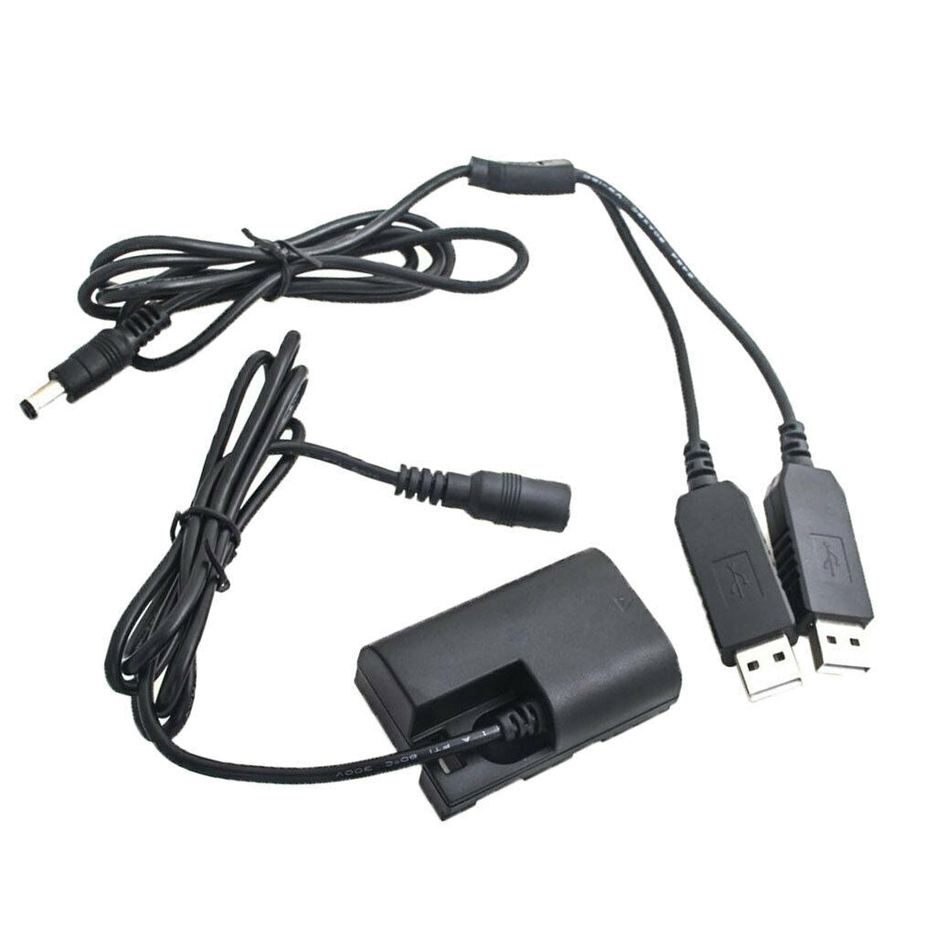 LPE6 Battery Power Pack USB DC Coupler DR-E6 for Canon 60Da 70D 80D 5D 6D 7D