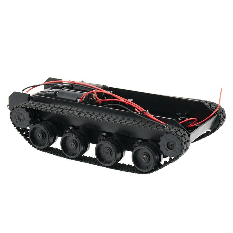 Rc Tank Smart Robot Tank Car Chassis Kit Rubber Track Cler For Arduino 130 MotP1