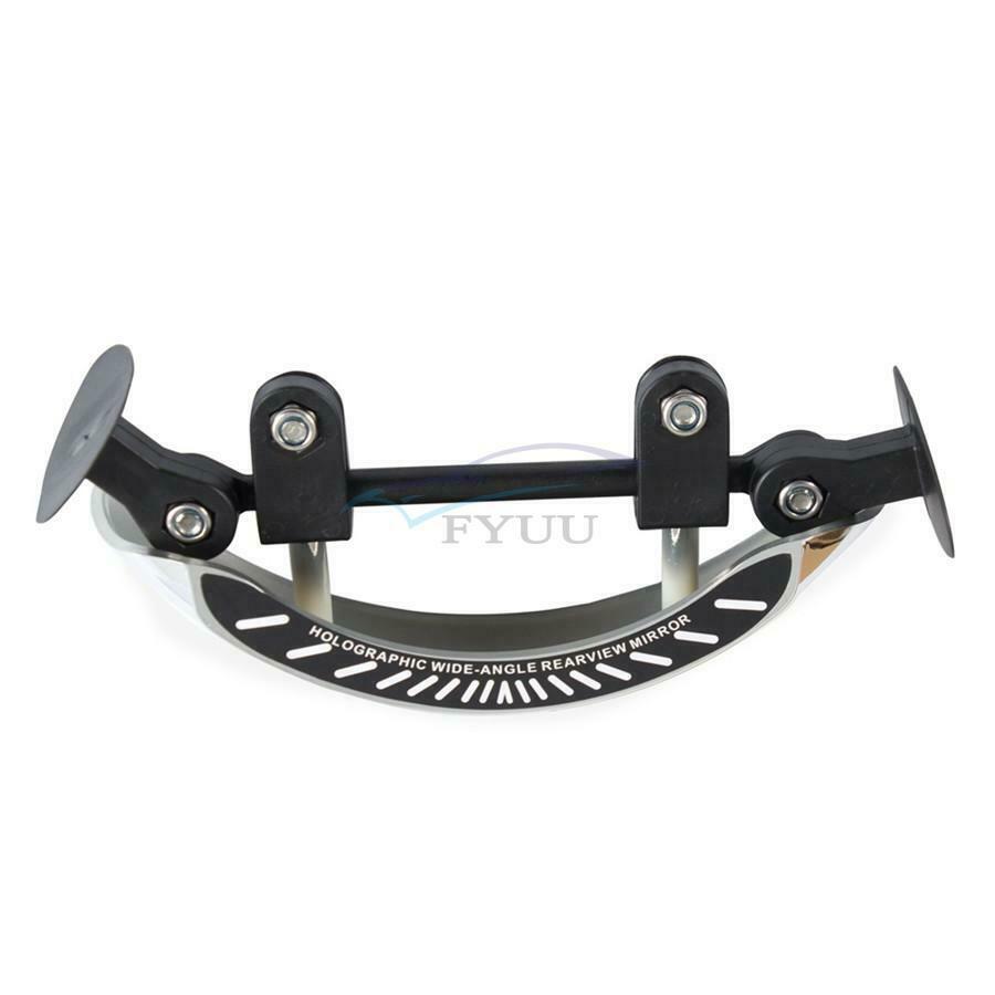1PCS Universal Chromium Ultra Wide Angle Motorcycle Windshield Rearview Mirror