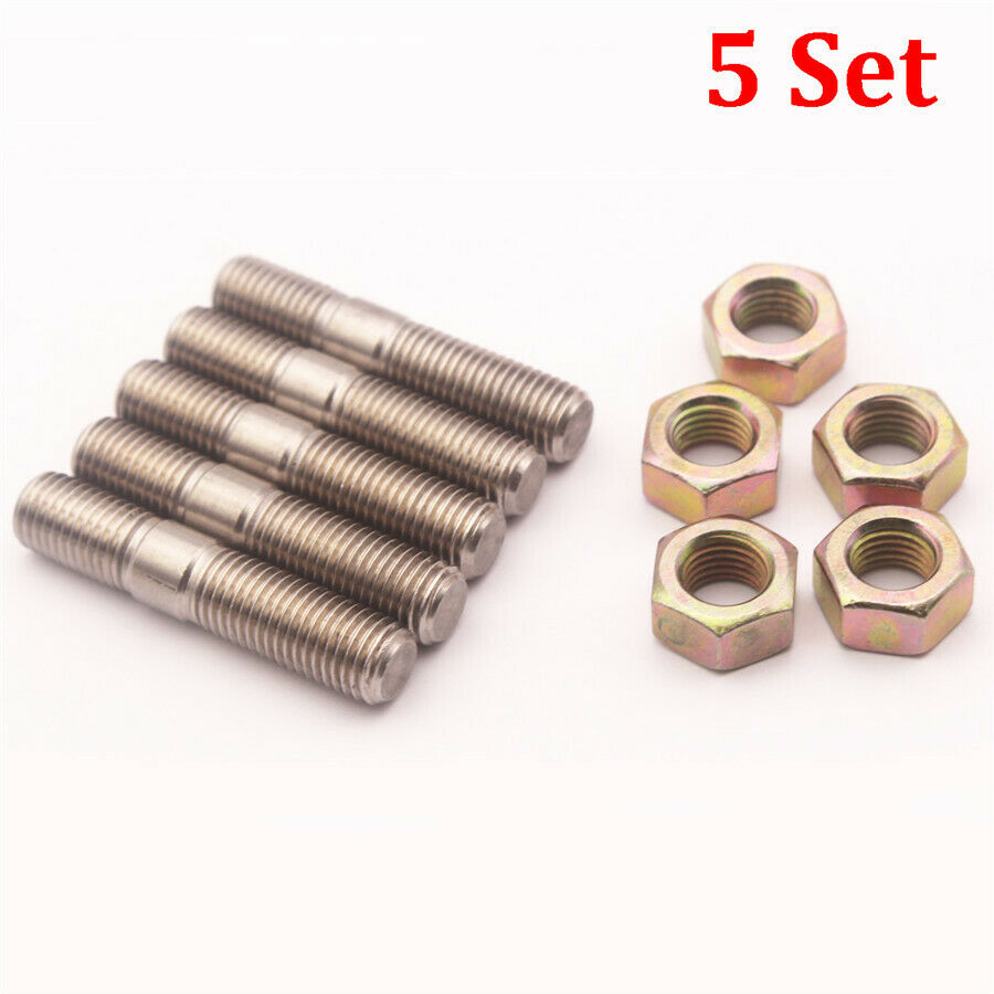 5 Set M10 x 1.25 Turbo Stud Kit for Mitsubishi DSM 1G EVO1~10 RHF5H VF22 Turbos
