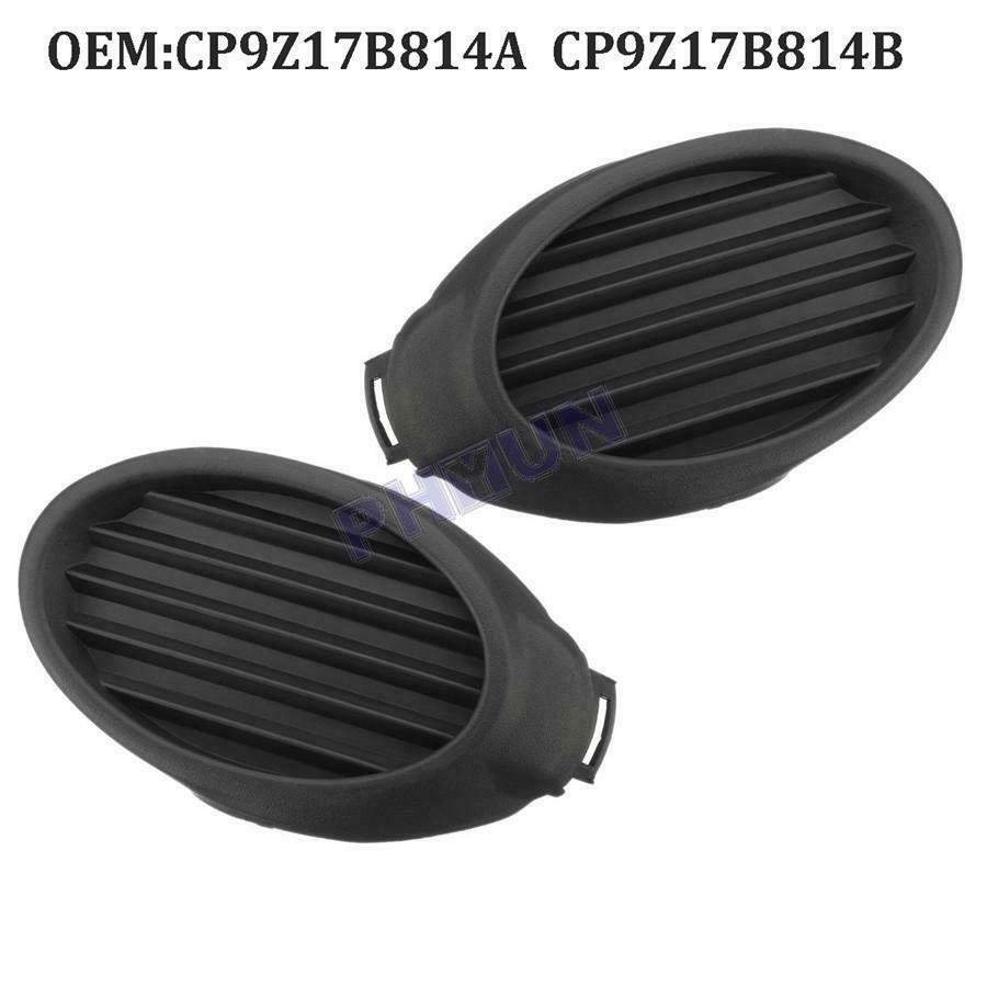 2x Front Fog Light Cover Vent Grille For Ford Focus 2012 2013 2014 Black ABS