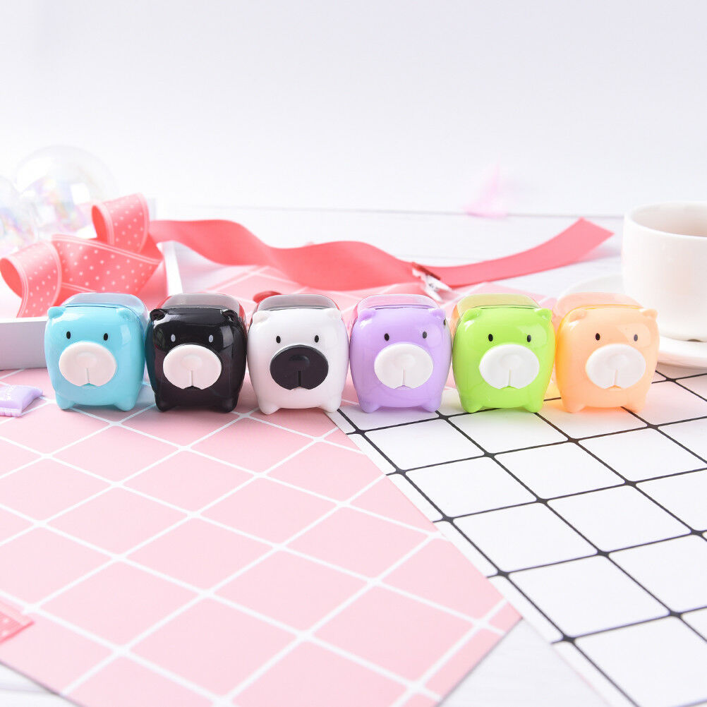 Mini Cartoon Pig Pencil SharpenerBDor Student Kids Gifts Office Station.l8