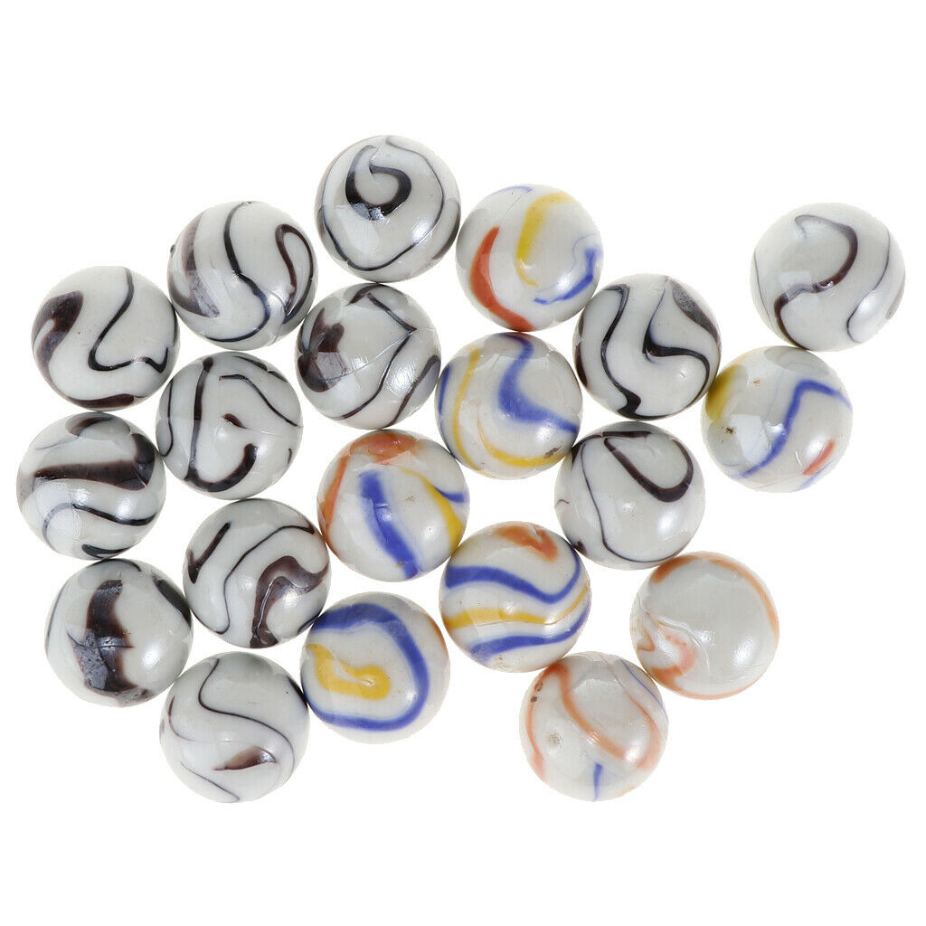 20pcs 25mm Glass Marbles Glass Balls Toys for Decoration Toys,