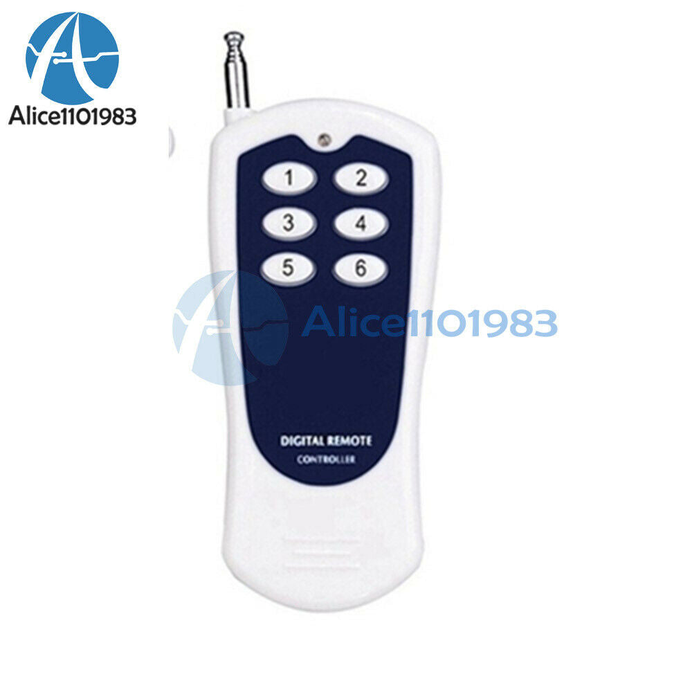 DC 12V 6CH Channel RF Wireless Remote Control Switch Transmitter 315MHz Module