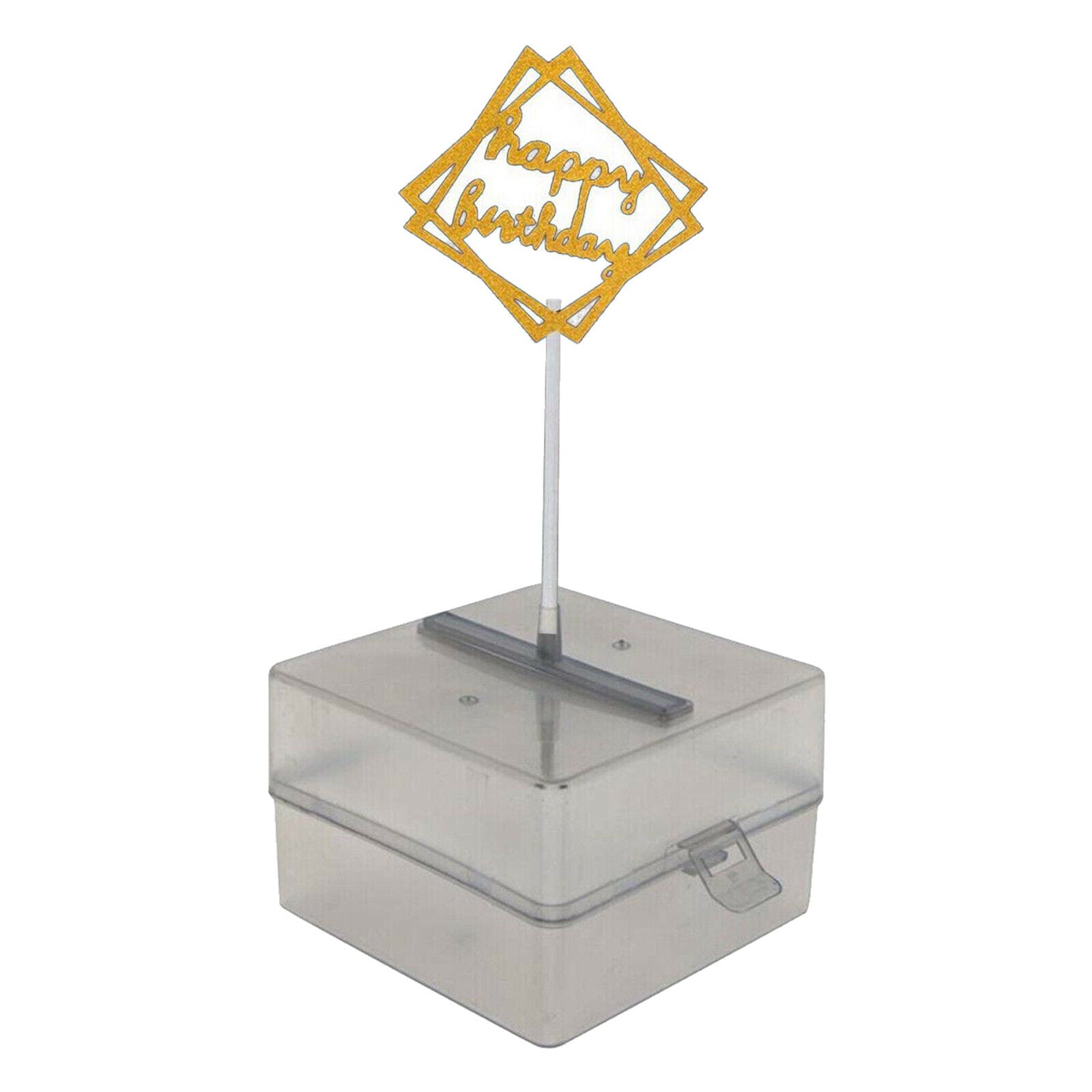 Clear Pulling Money Box 20 Transparent Bag Connected Pockets for Cake Decor