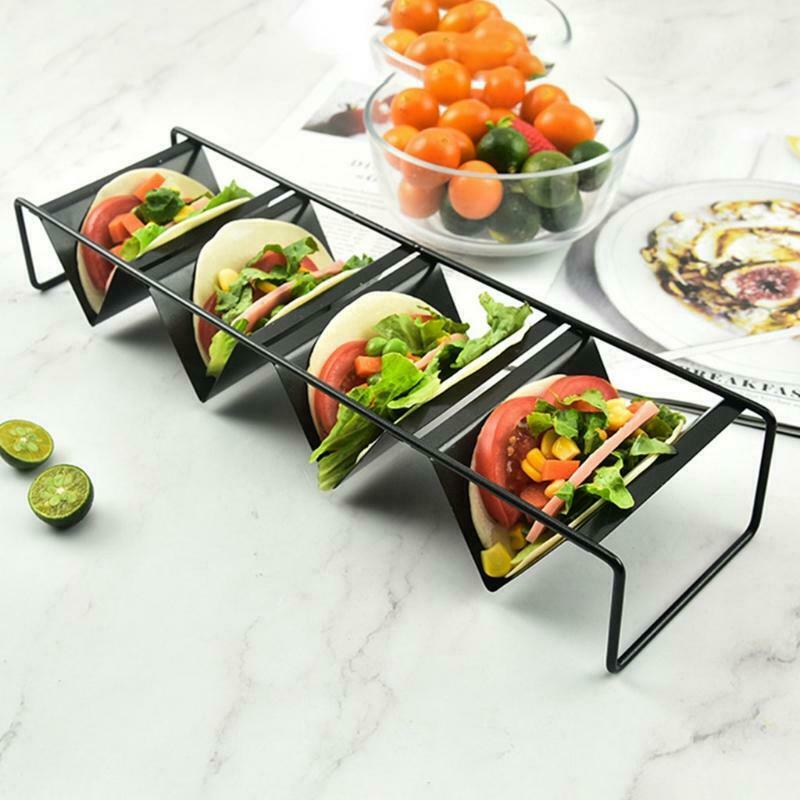 Food Grade Stainless Steel Taco Racks Serve Tacos With Ease Dishwasher Safe Gift