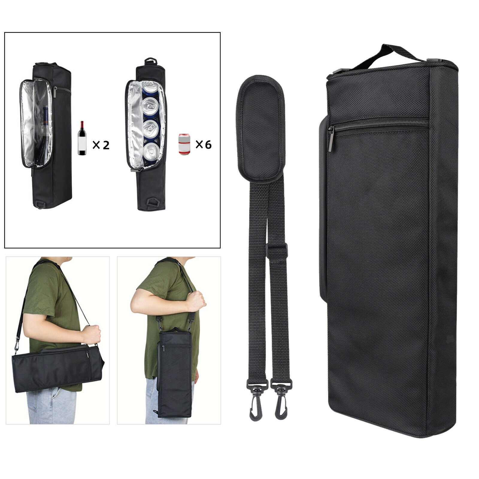 Golf Cooler Bag Camping Beers Cans Insulated Bag Lightweight Cooling Bag