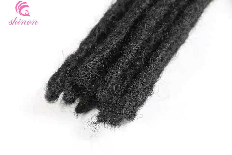 10PCS 8" Handmade Dreadlocks 100% Human Hair Dreads Reggae Locs Hair Extensions
