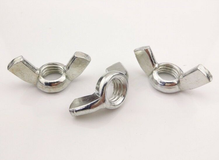 12Pcs Stainless Steel Wing Nut Right Hand Thread M6 x 1 [M_M_S]
