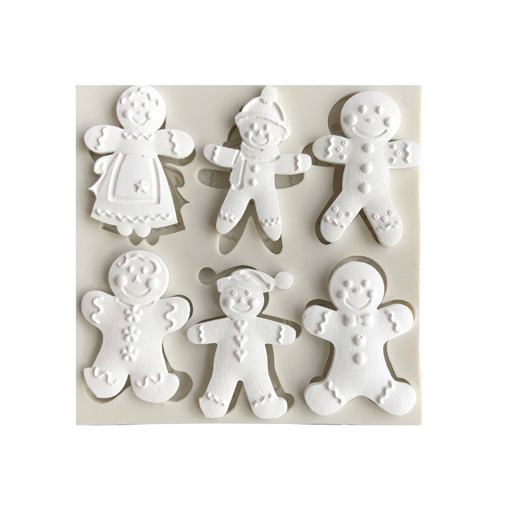 Christmas Snowman Silicone Fondant Mold Cake Decorating Tool Chocolate Mould  XC