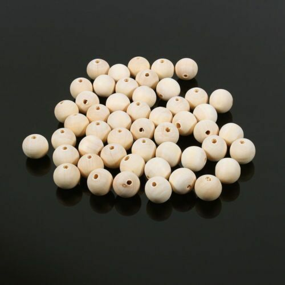 25pcs Bulk 20mm Round Unfinished Wood Beads  Craft