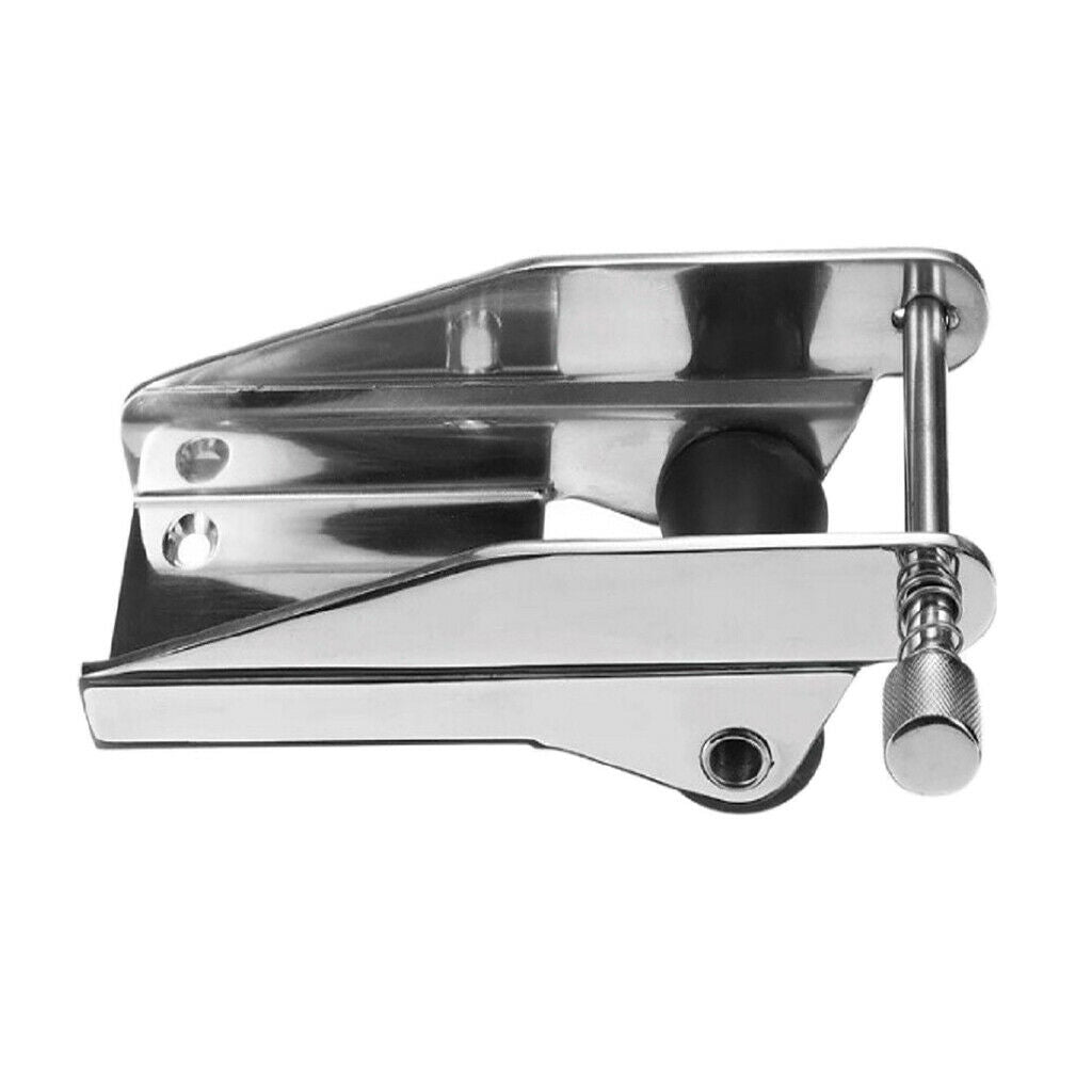 8" Marine Bow Anchor Roller Bracket 316 Stainless Steel Black Rubber Wheel
