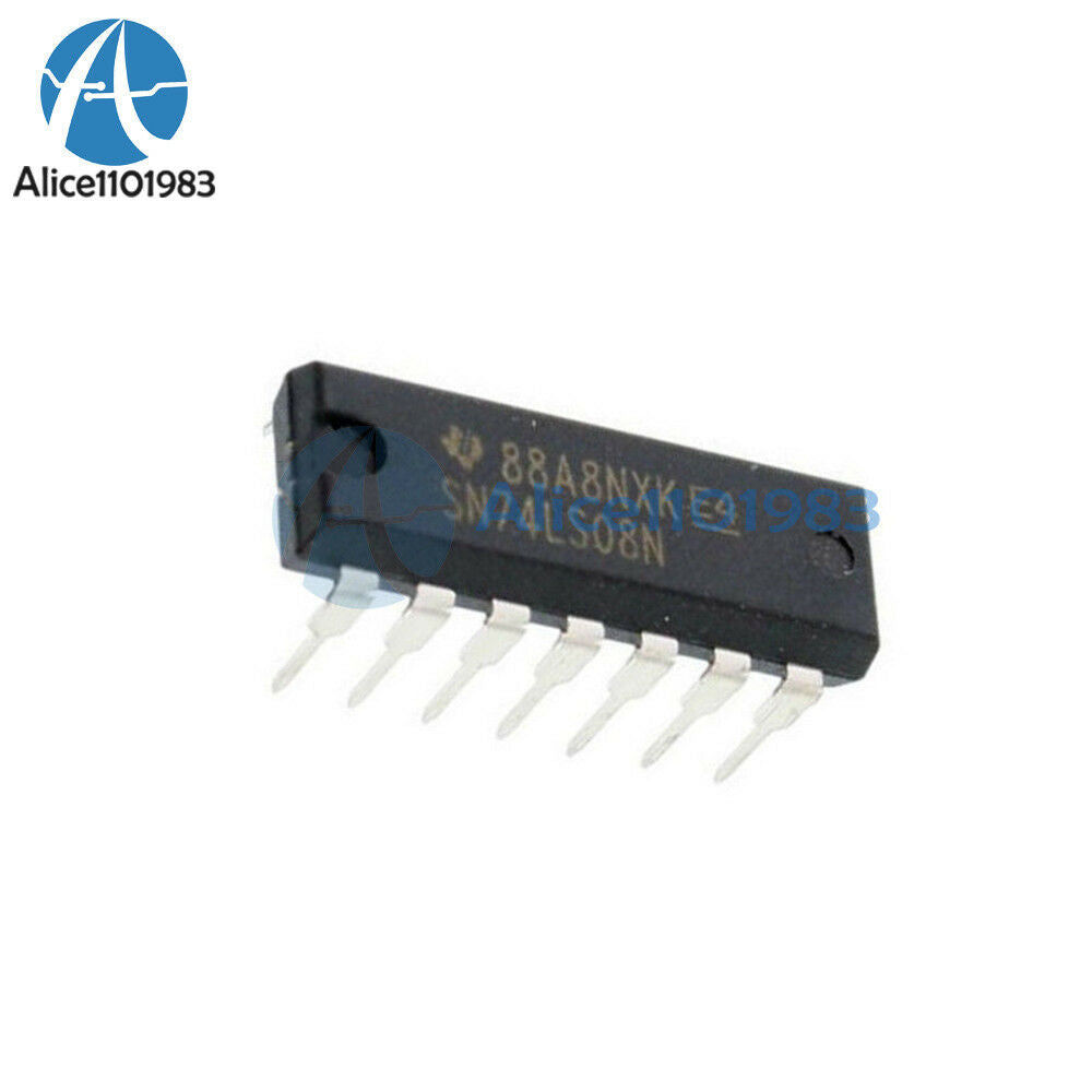 2PCS SN74LS08N 74LS08N 74LS08 TI IC GATE AND 4CH 2-INP 14-DIP