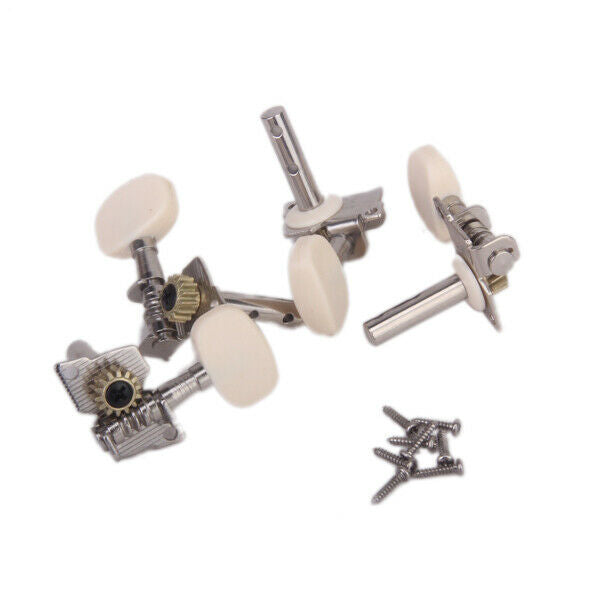 4pcs Tuning Peg Machine Heads Tuners Set 2L+2R For Electric 4-String Bass Guitar