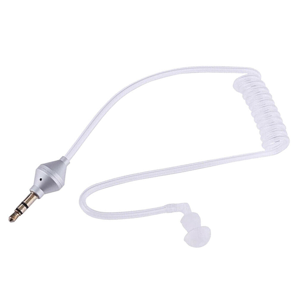 3.5mm Air Tube Headphone Headset Anti Radiation Stereo Mobile Earphone With Mic