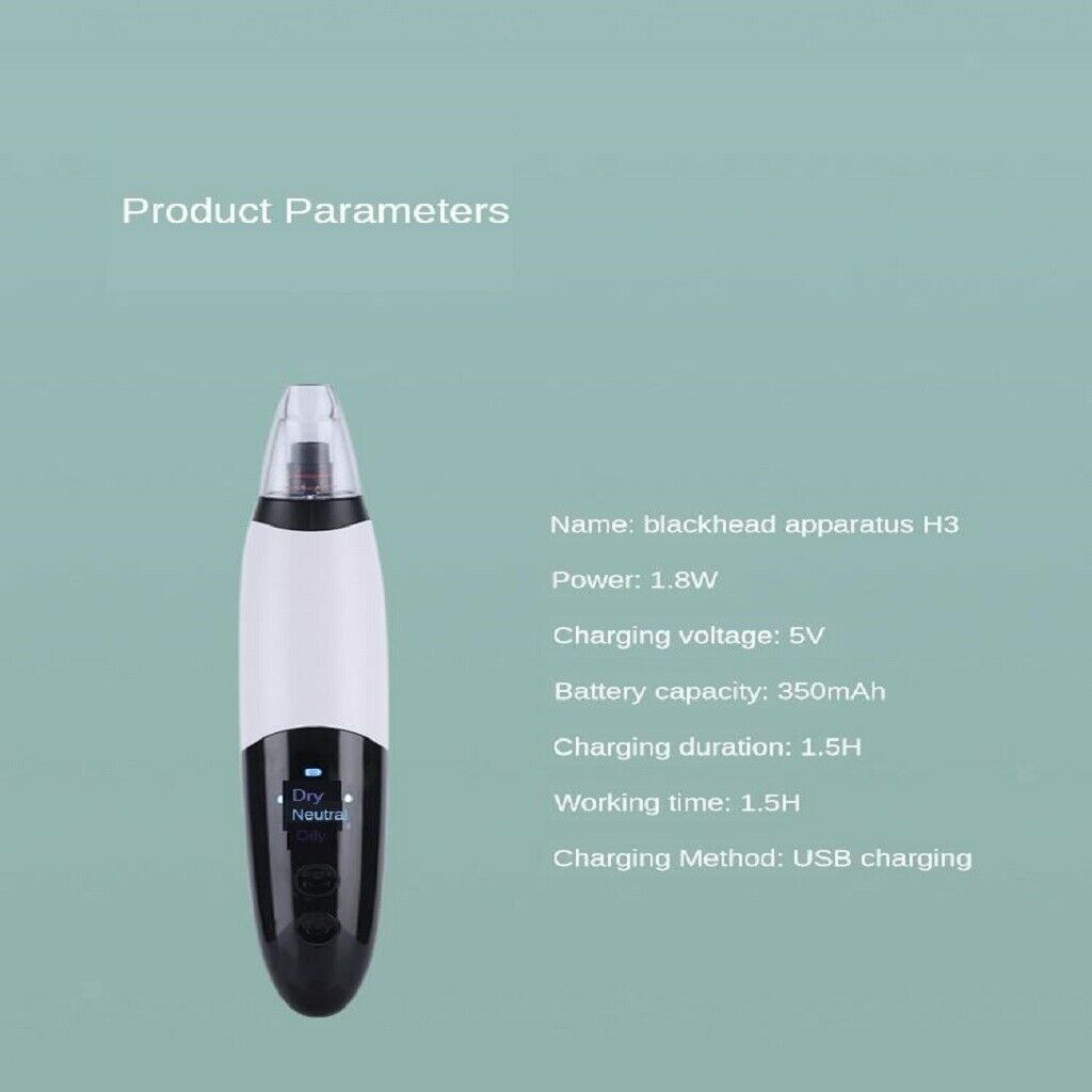 Electric Facial Pore Suction Spot Blackhead Removal Acne Pimple Cleaner