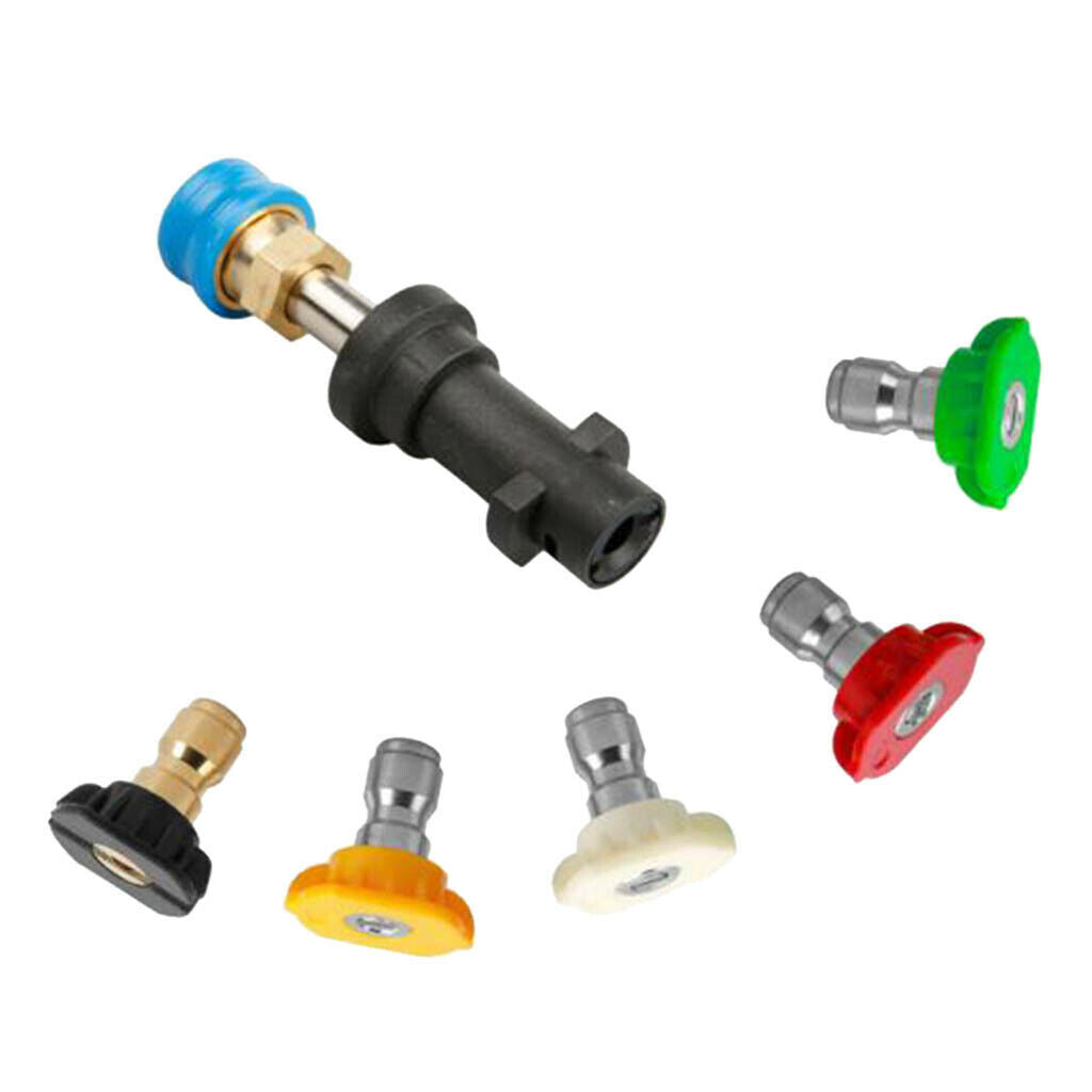 Pressure Washer Gun Adapter & Spray Nozzle 1/4'' Connect for Karcher K2-K7
