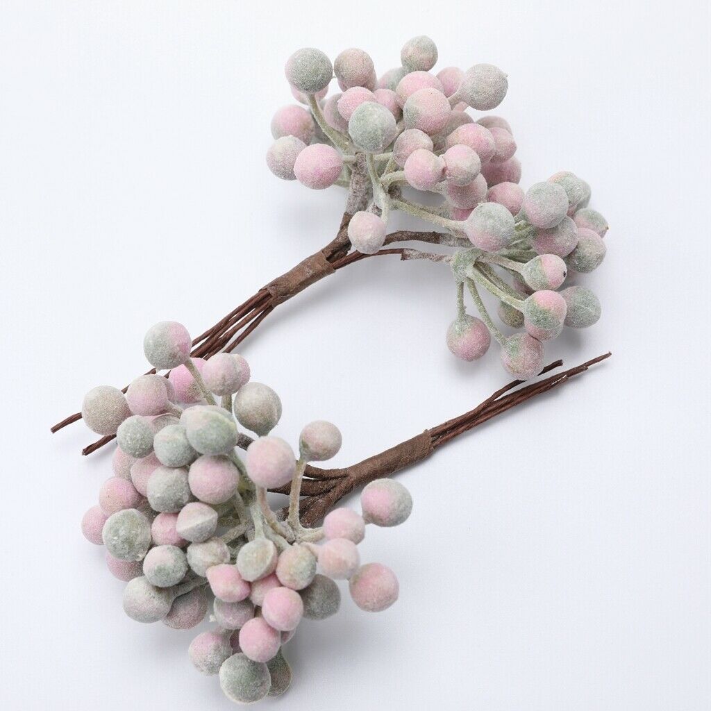 24 Artificial Berry Branches Pip Berry Stems for Crafts