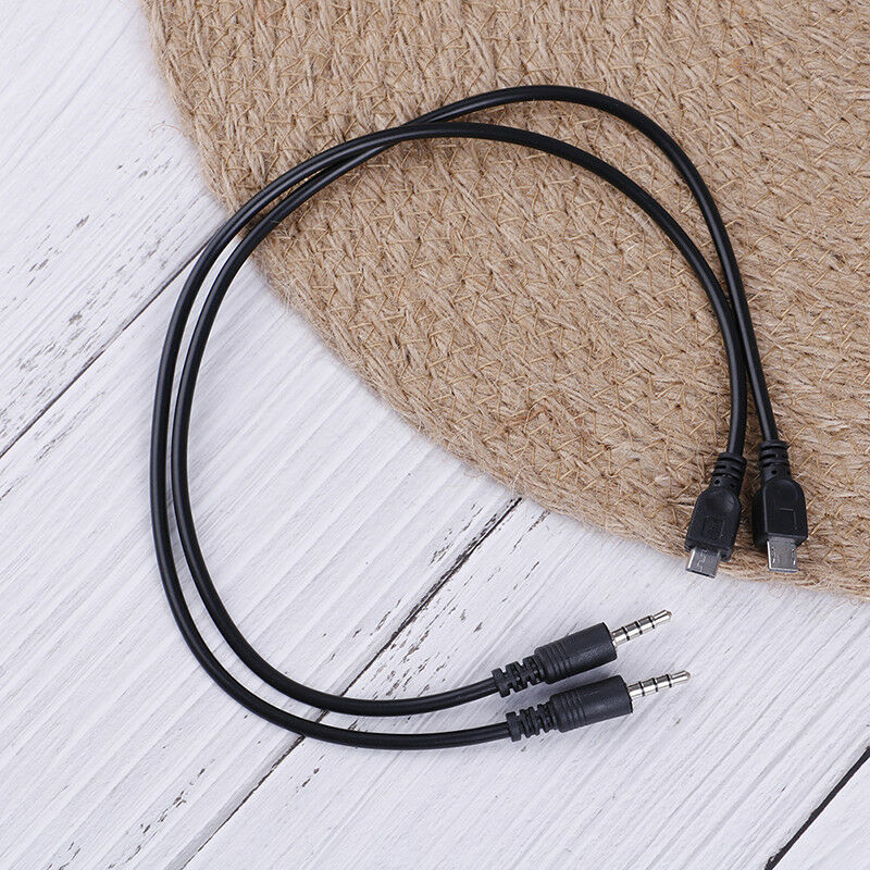 2pcs 3.5mm stereo male to micro USB male car AUX out cable for Android .l8