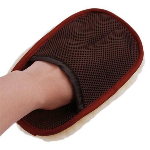 Super Soft Lambswool Car Wash Washing Clean Mitt Glove Truck Home Use ATDD