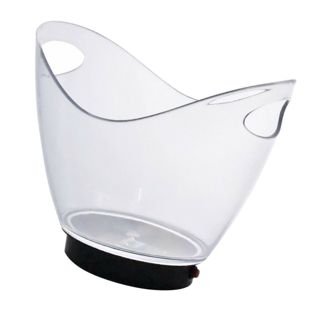 Gleamy Ice Bucket Cooler Barrel Beverage Drink Freezer for Parties Bar Pub
