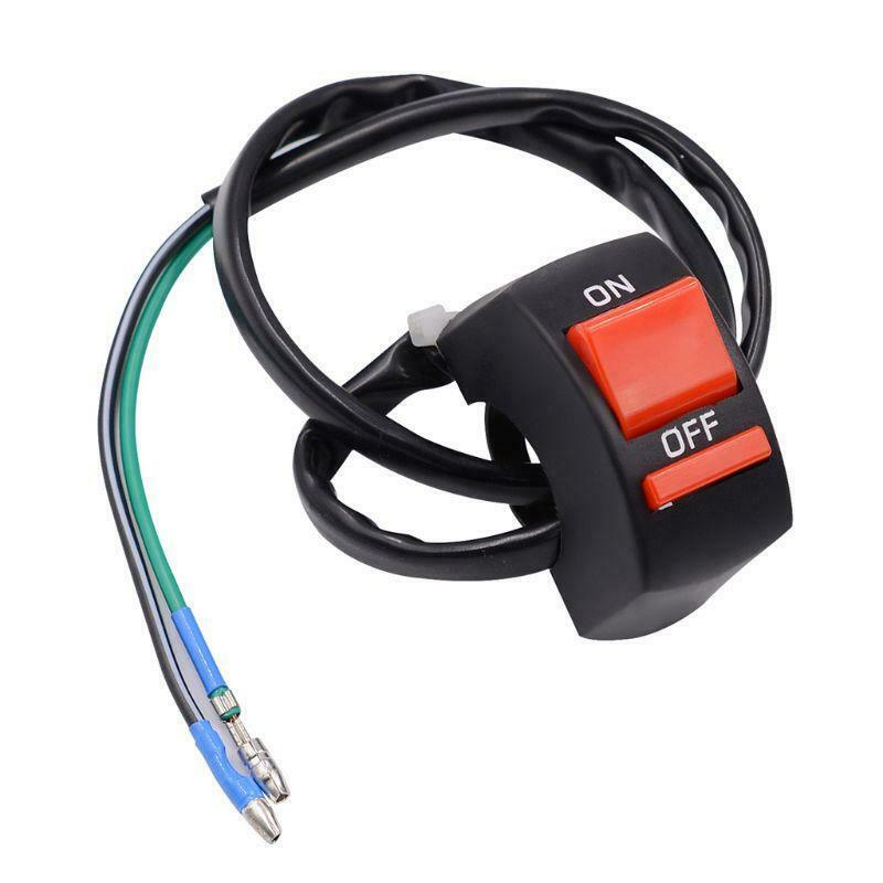 DC 12V Motorcycle 7/8" Handlebar Accident Hazard Light Switch ON/OFF Button New