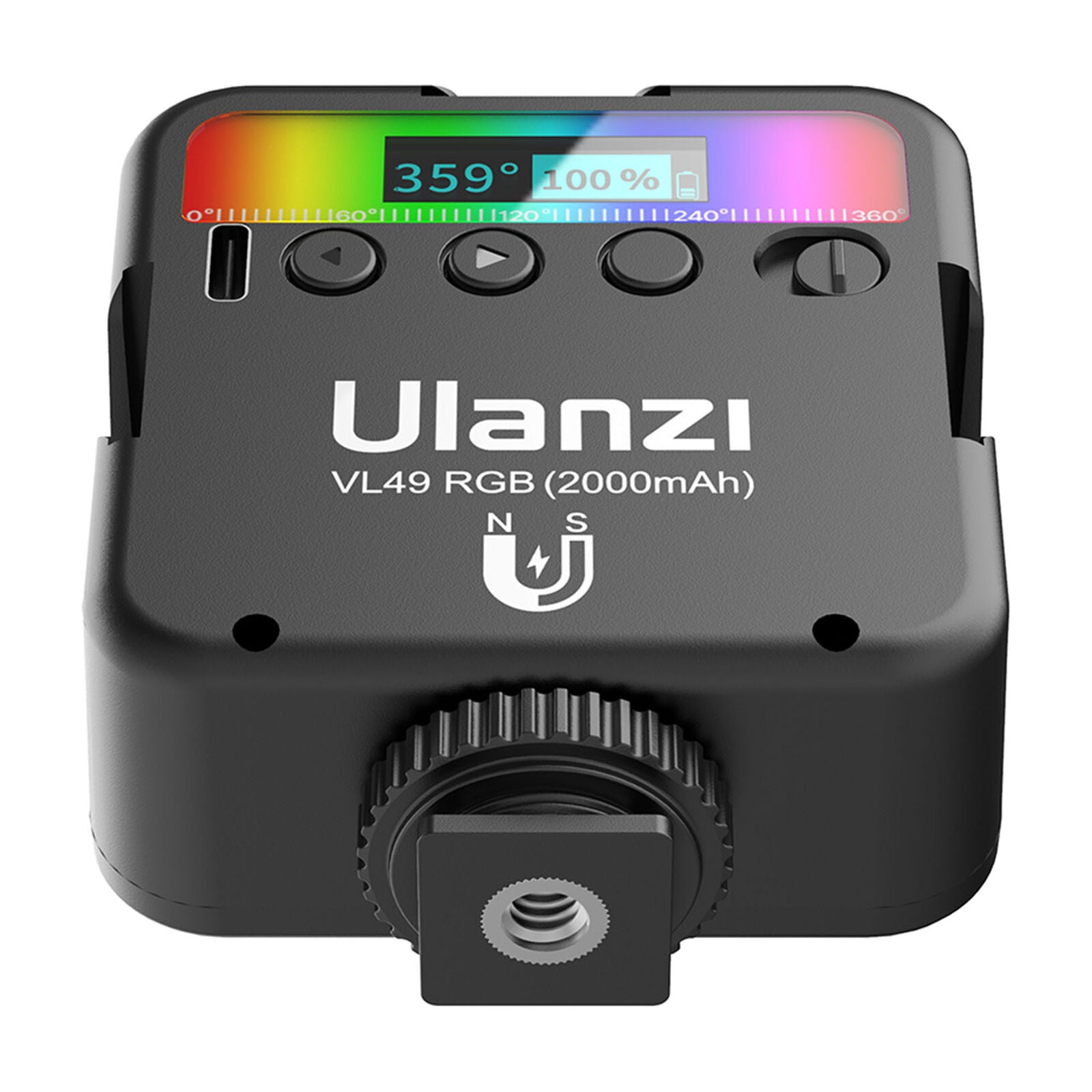 VL49 Mini Dimmable RGB 2500K-9000K LED Video Fill Light Photography Lamp