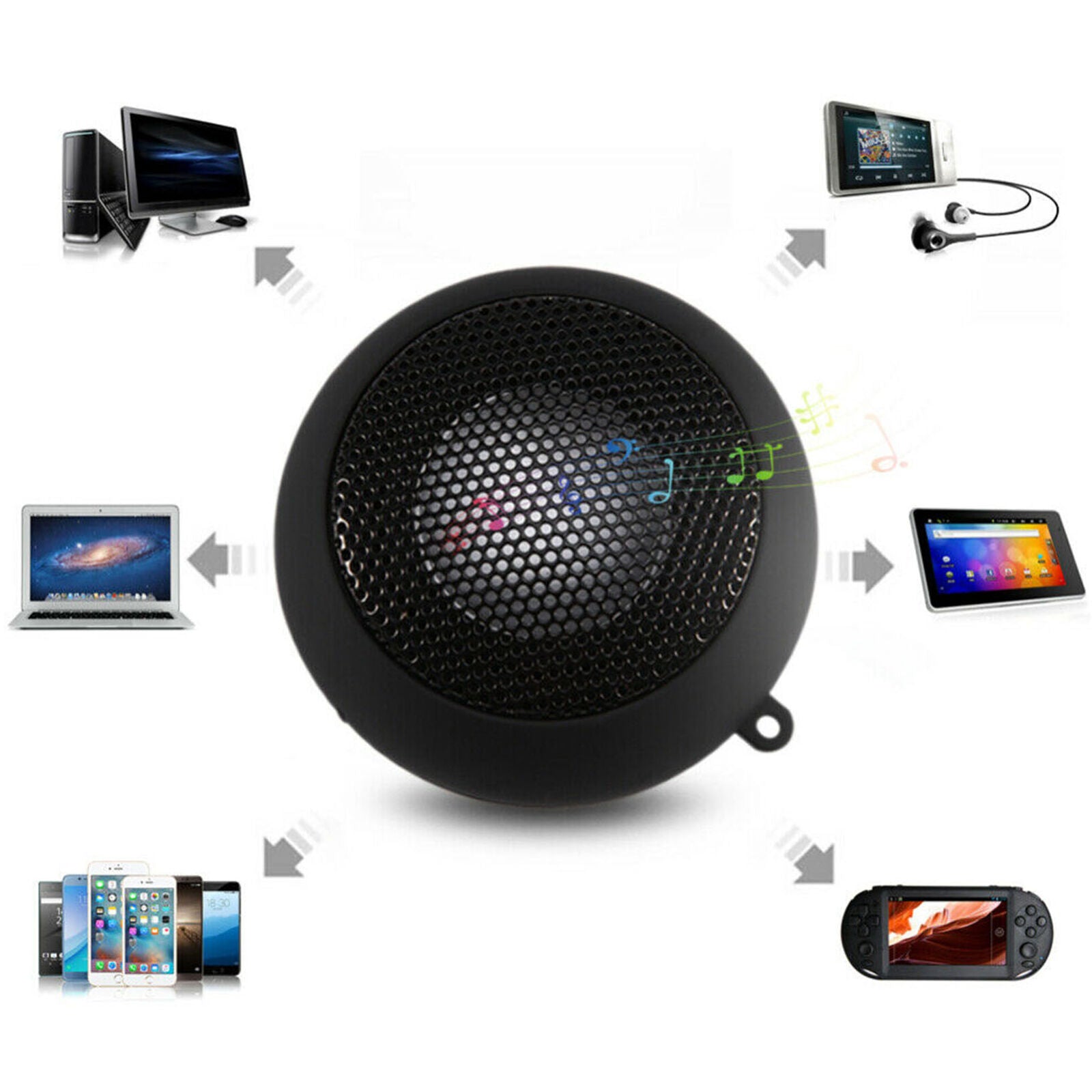 Portable Wired USB Computer Speakers Stereo 3.5mm Jack For PC Laptop