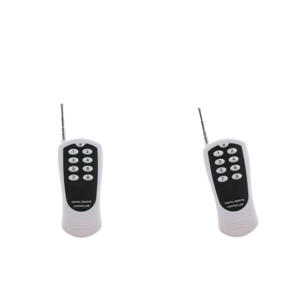 2x DC12V 433MHz 8CH 1000m Wireless Remote Control transmitter 8 Channels