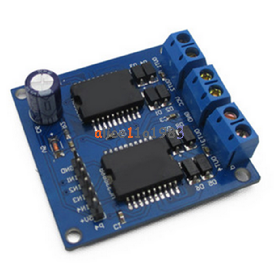 5~12V 5A Dual MC33886 4 Output Motor Power Driver Module For Smart Car New