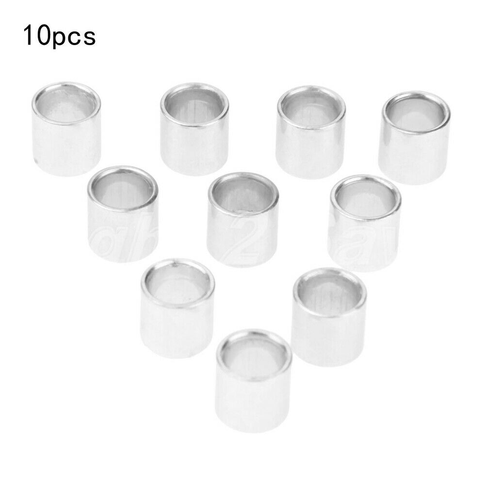 10 Pieces/Pack Skateboard Bushed Bearing Spacer Metal Bushing For Scooter Wheel