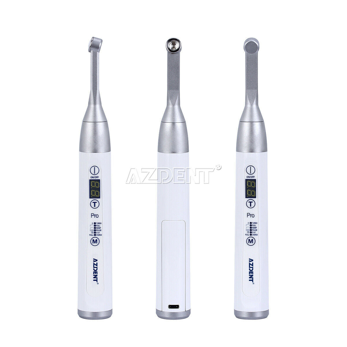 3X AZDENT Dental Wireless Cordless LED Curing Light PRO105 White 1600 mw/cm2