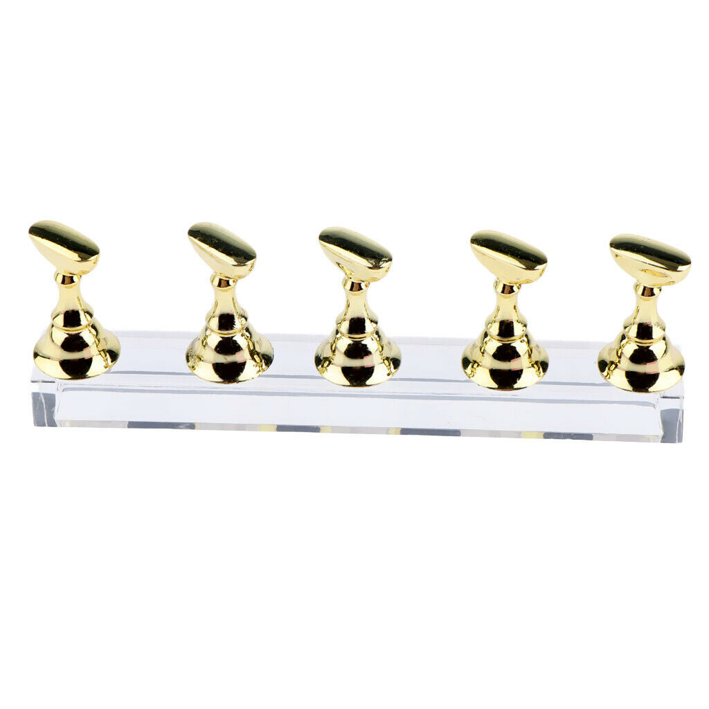 2 Set Nail Tips Practice Display Stand  Crystal Holder For Salon DIY