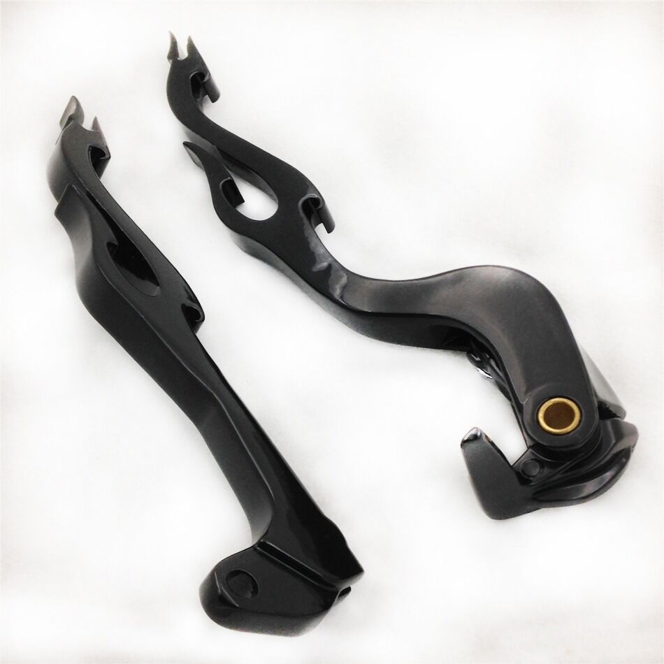 For Suzuki GSX GSXR GSX-R GSXR600 GSXR750 Black Brake Clutch Flame Lever