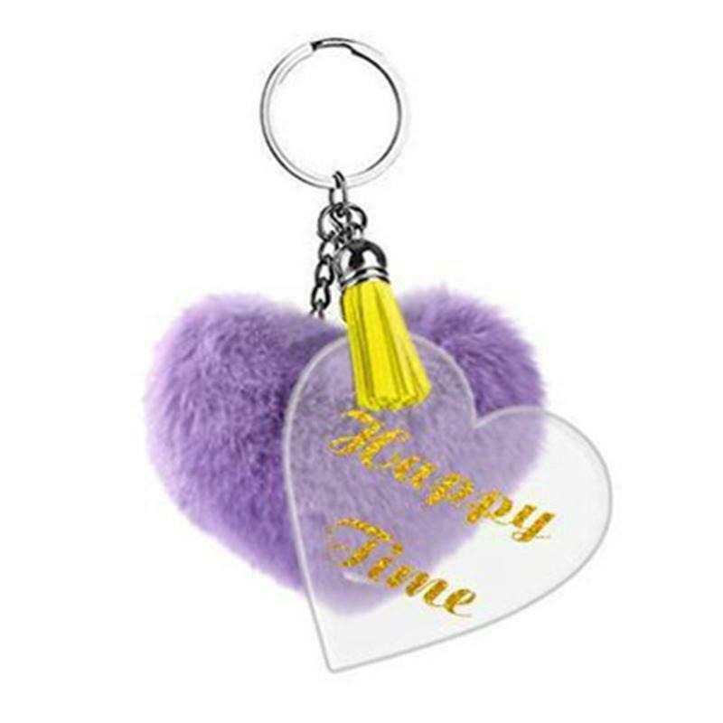 Acrylic Keychain Blanks Set for Vinyl Transparent Blank Keychains with Tassel