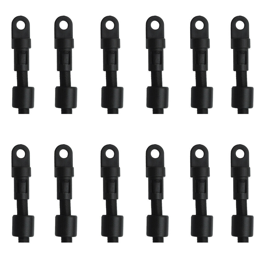 12pcs 6mm Bungee Rope Shock Cord End Stop Fittings For