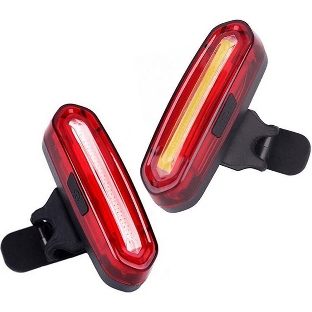 120 Lumens Red LED Bike Tail Light USB Rechargeable Powerful Bicycle Rear Light