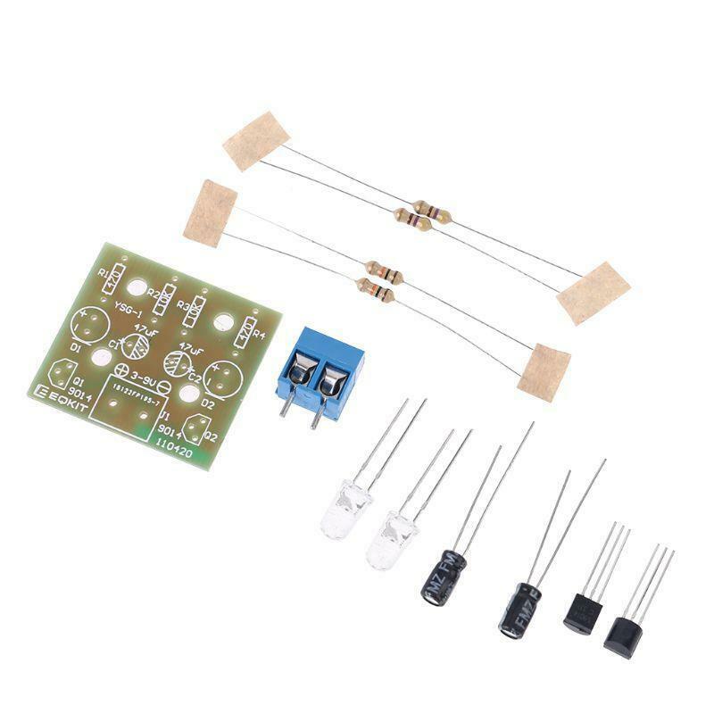 1Set Electronic DIY Making Kits Flashing Lamp Electronic Circuit Board Parts