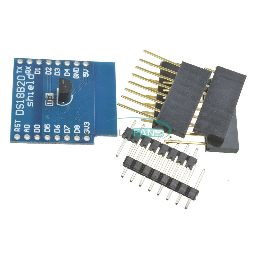 DS18B20 Temperature Shield For Wemos D1 Mini ESP8266 Arduino NodeMcu Blynk