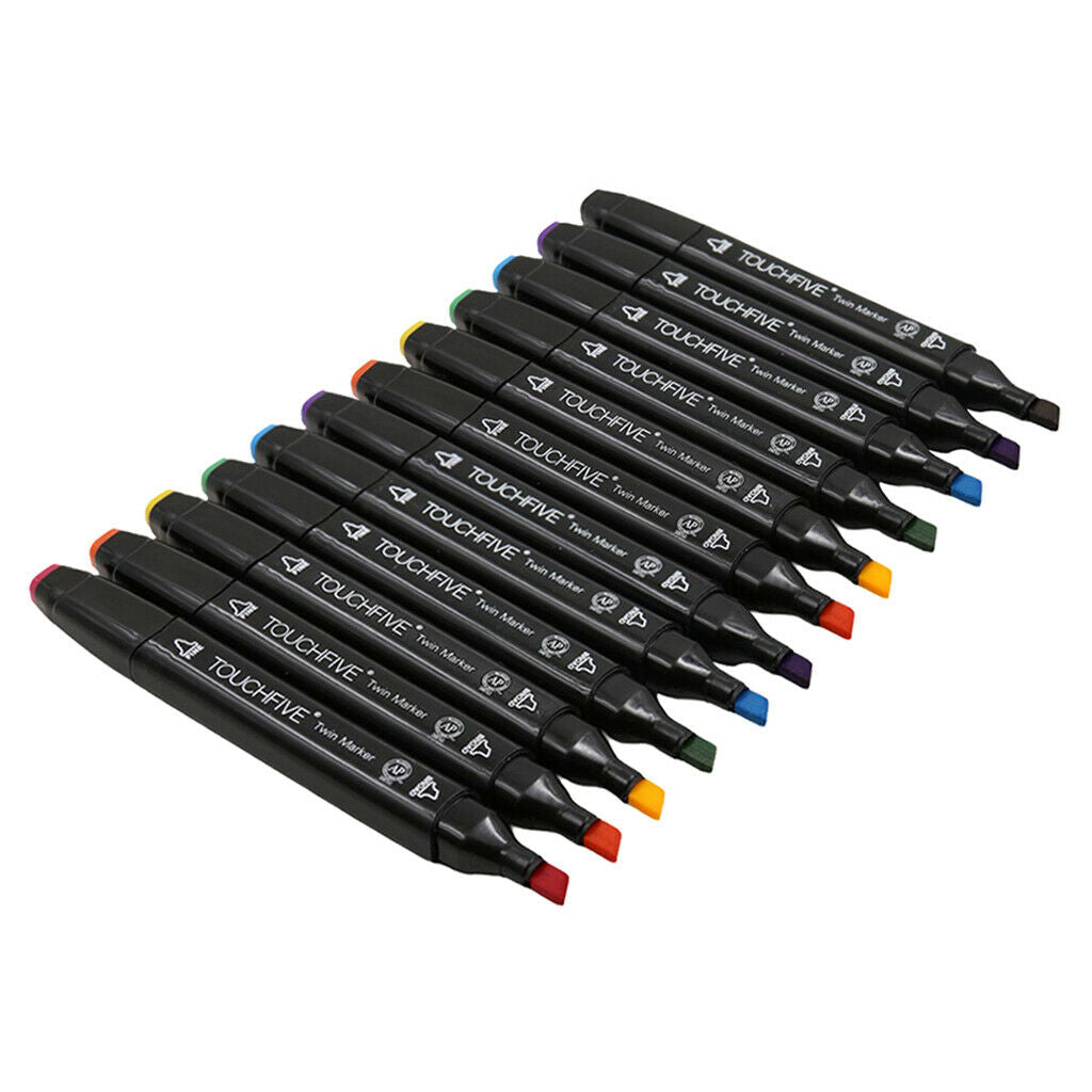 12x Artist Paint Marker Oil Based Waterproof Pen for DIY Art Painting Wood Glass