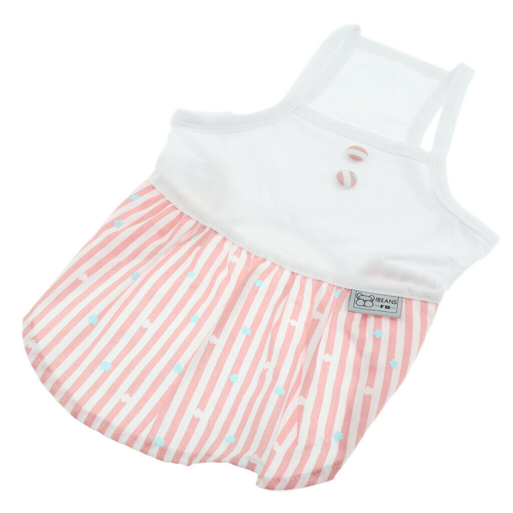 Pet Dresses Perfect Princess Clothes For Puppy Dogs Apparels Dot Dress Pink